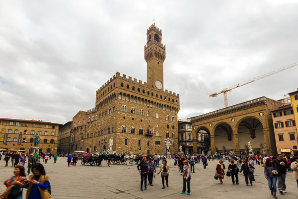 The imposing Palazzo Vecchio