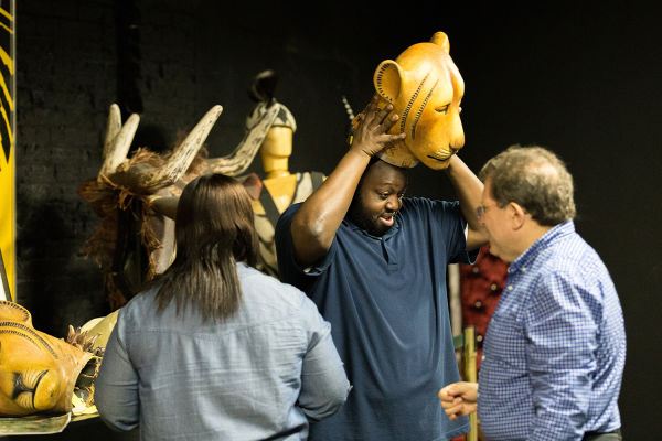 'The Lion King' masks are worth thousands of dollars - and you get to try them on!