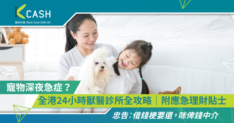 寵物深夜急症？全港24小時獸醫診所全攻略｜附應急理財貼士 | K Cash