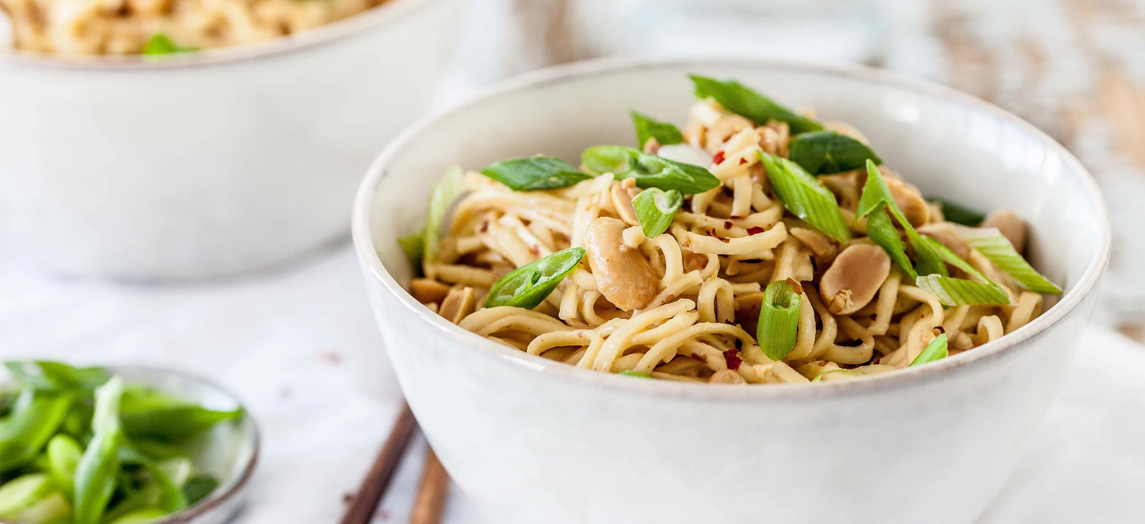 Bowl of noodle salad