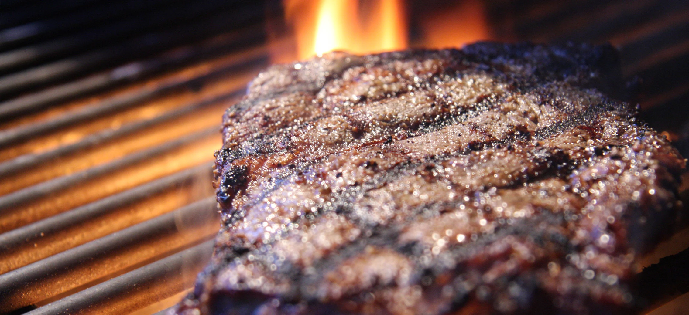 Steak on grill