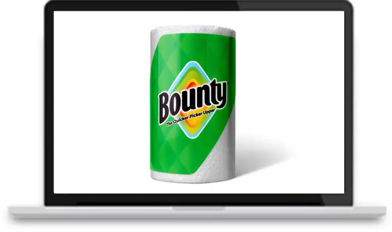 Get Bounty savings from your laptop or phone