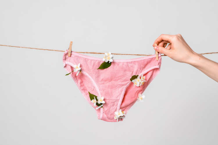 learn to treat BV with online medication - pink clean underwear