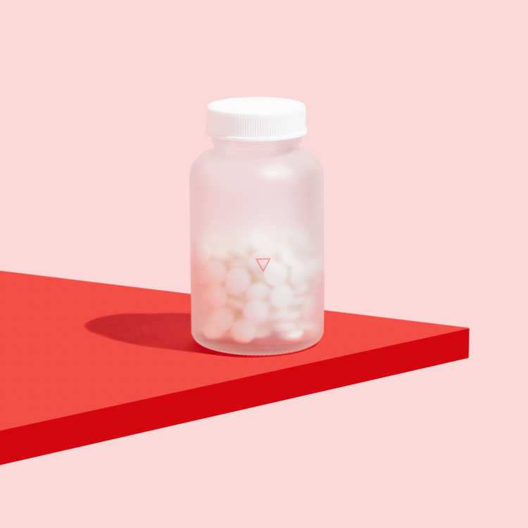 Bottle of Probiotics For Online Reproductive Health
