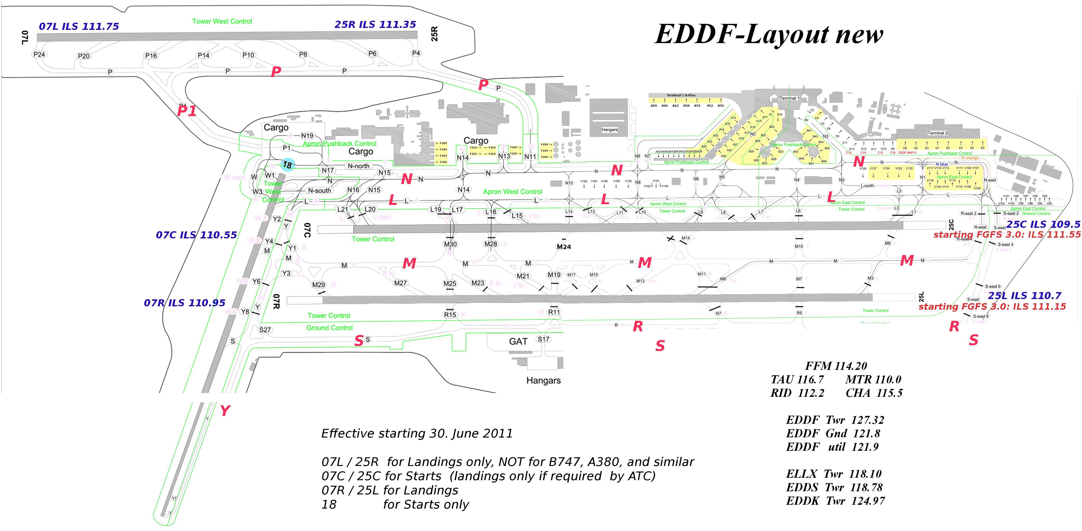 Frankfurt EDDF Layout