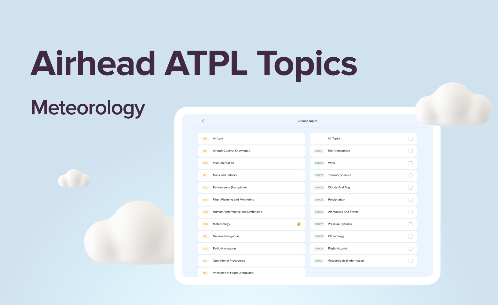 ATPL Topic: Introduction to Meteorology