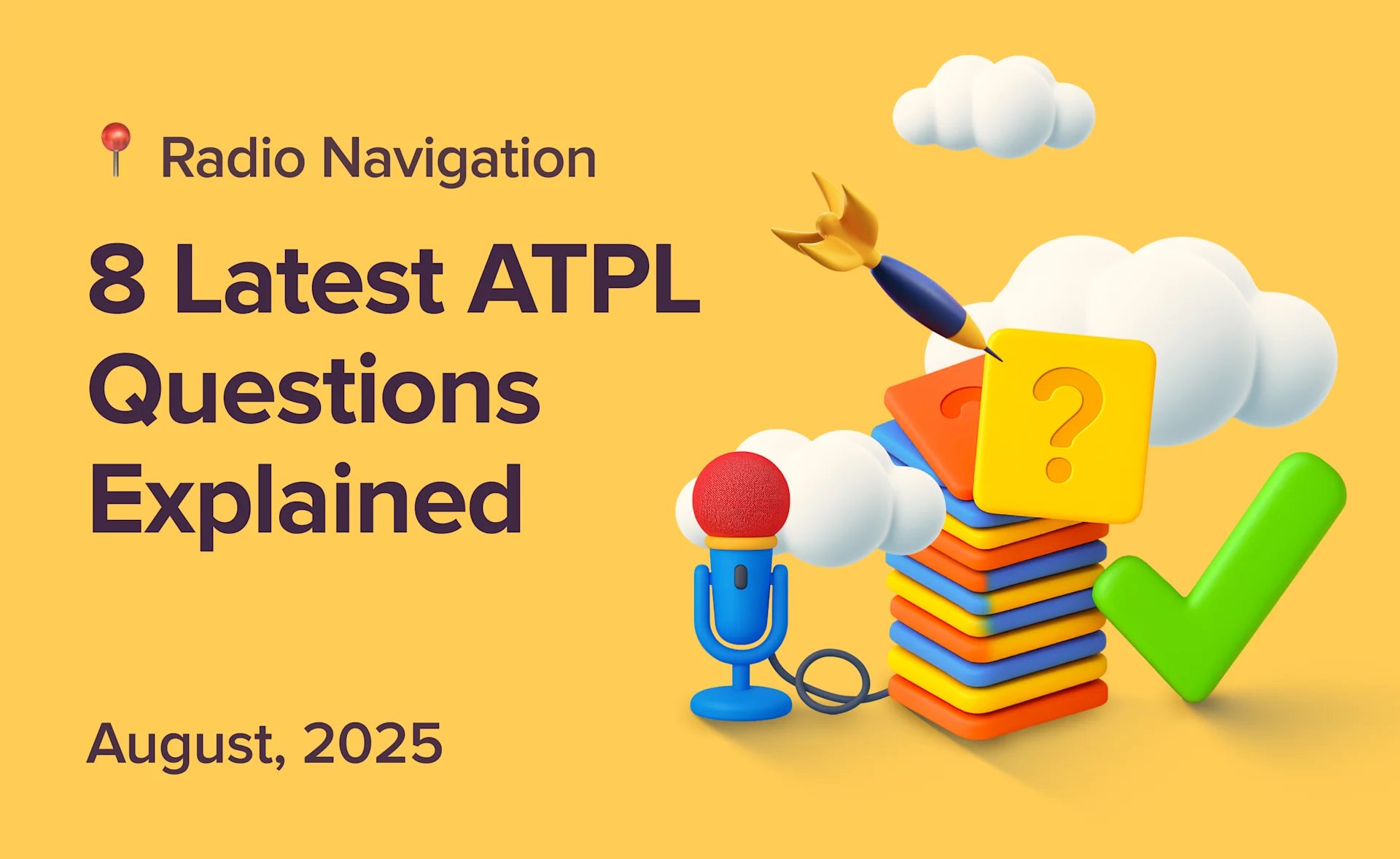Cover Radio Navigation 8 Latest ATPL Questions