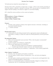 Apolitical Community Template Policy Decision Note