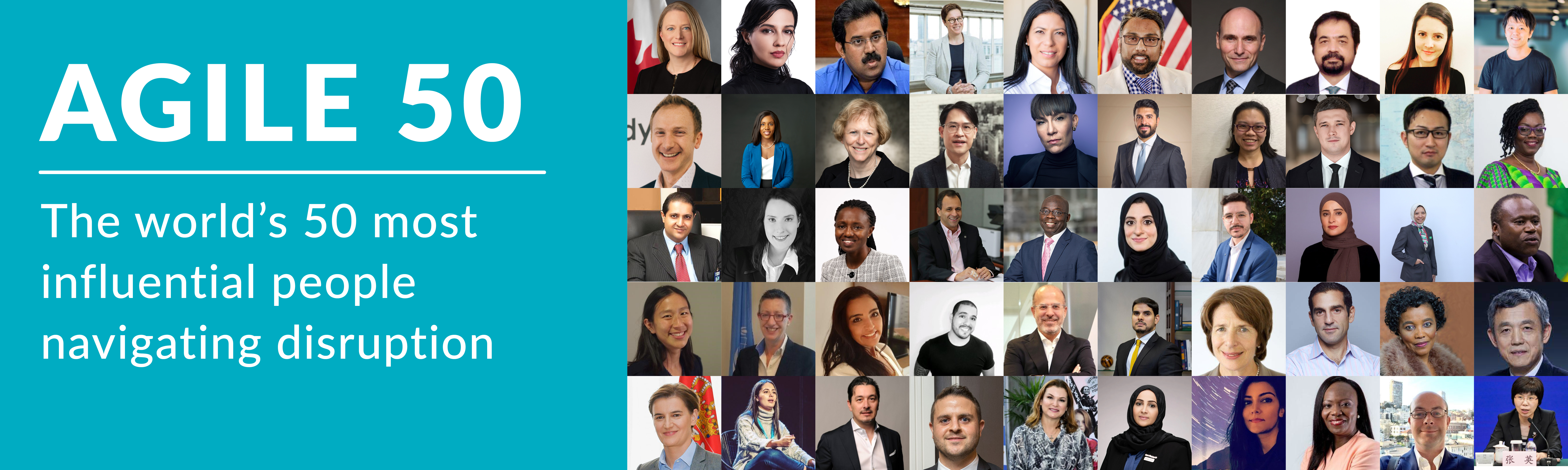 Agile 50 - The world's 50 most influential people navigating disruption
