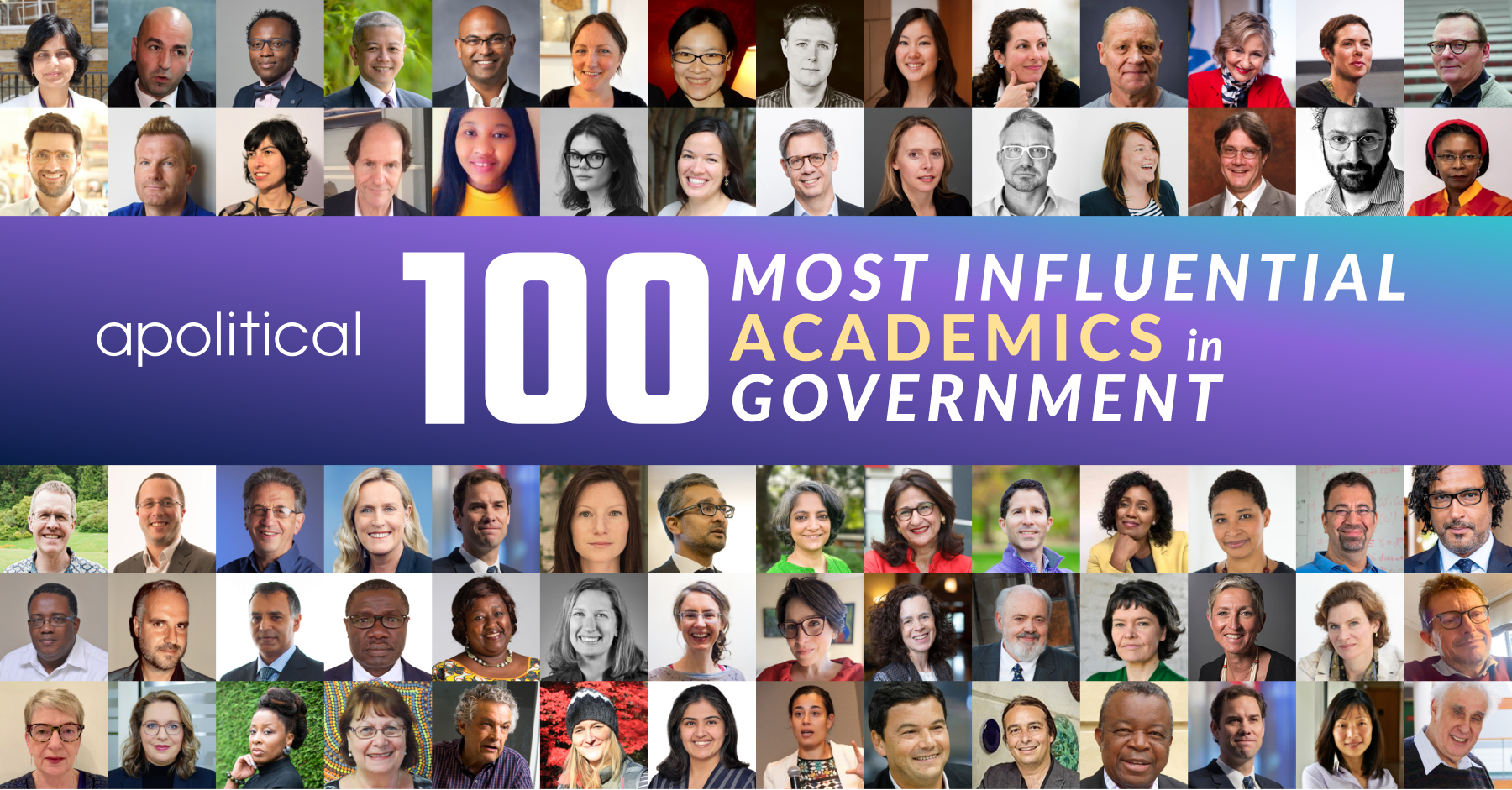 Apolitical's 100 Most Influential Academics in Government