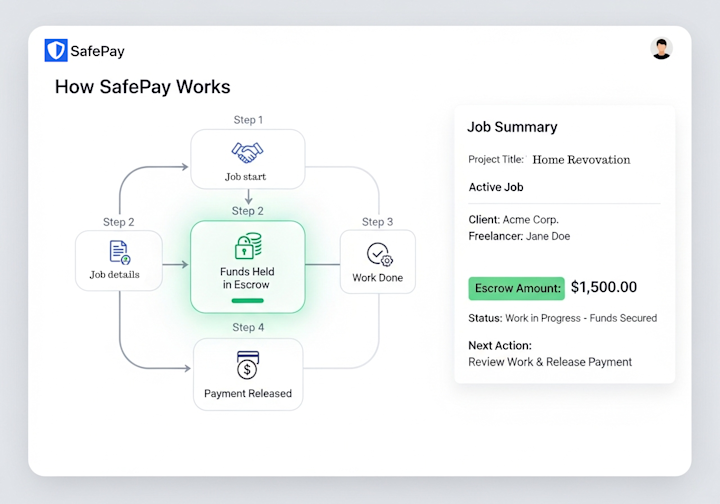“A simple system: You do the work. The client approves. You get paid.”