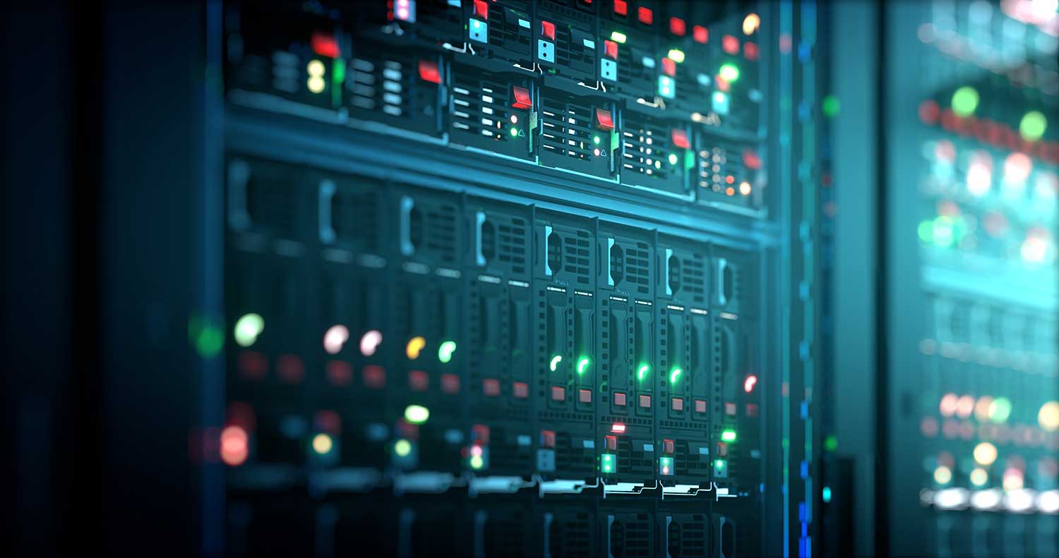 Bild eines Servers in einem Datencenter