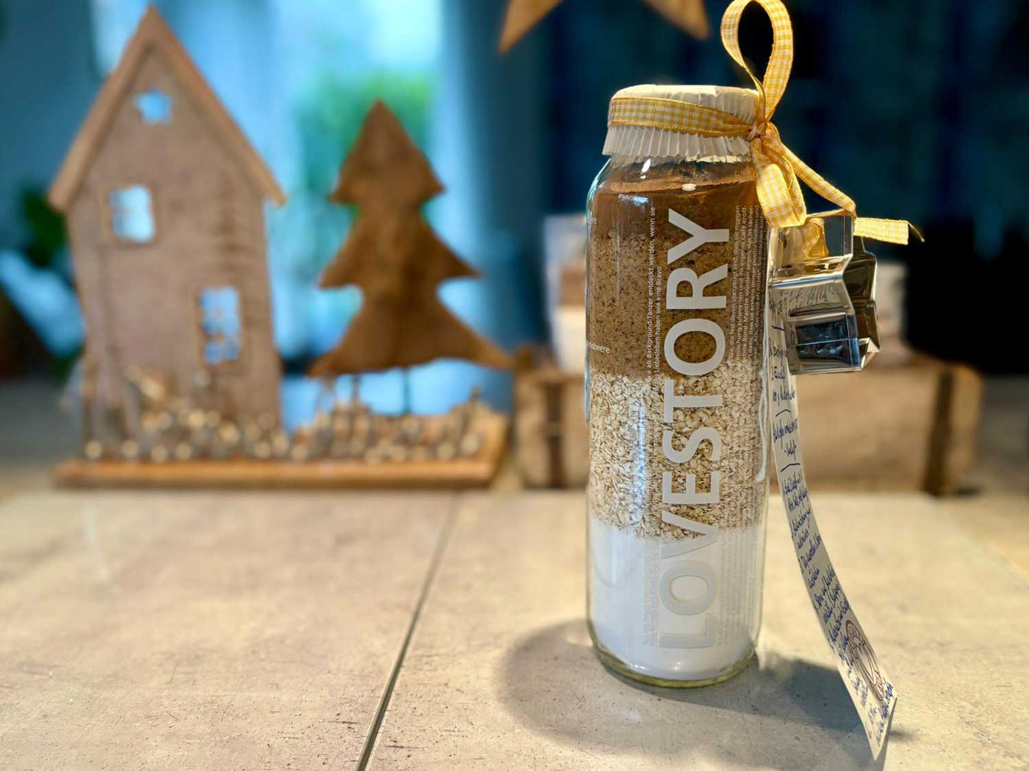 Titelbild Fertige Backmischung im Glas.