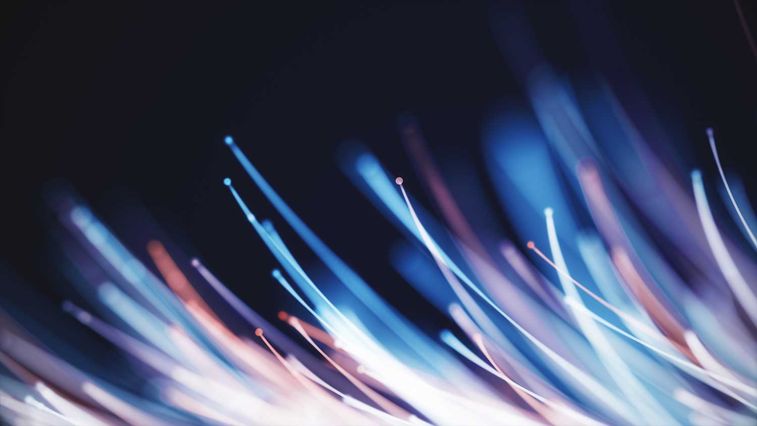 Abstrakte digitale blaue Glasfaser