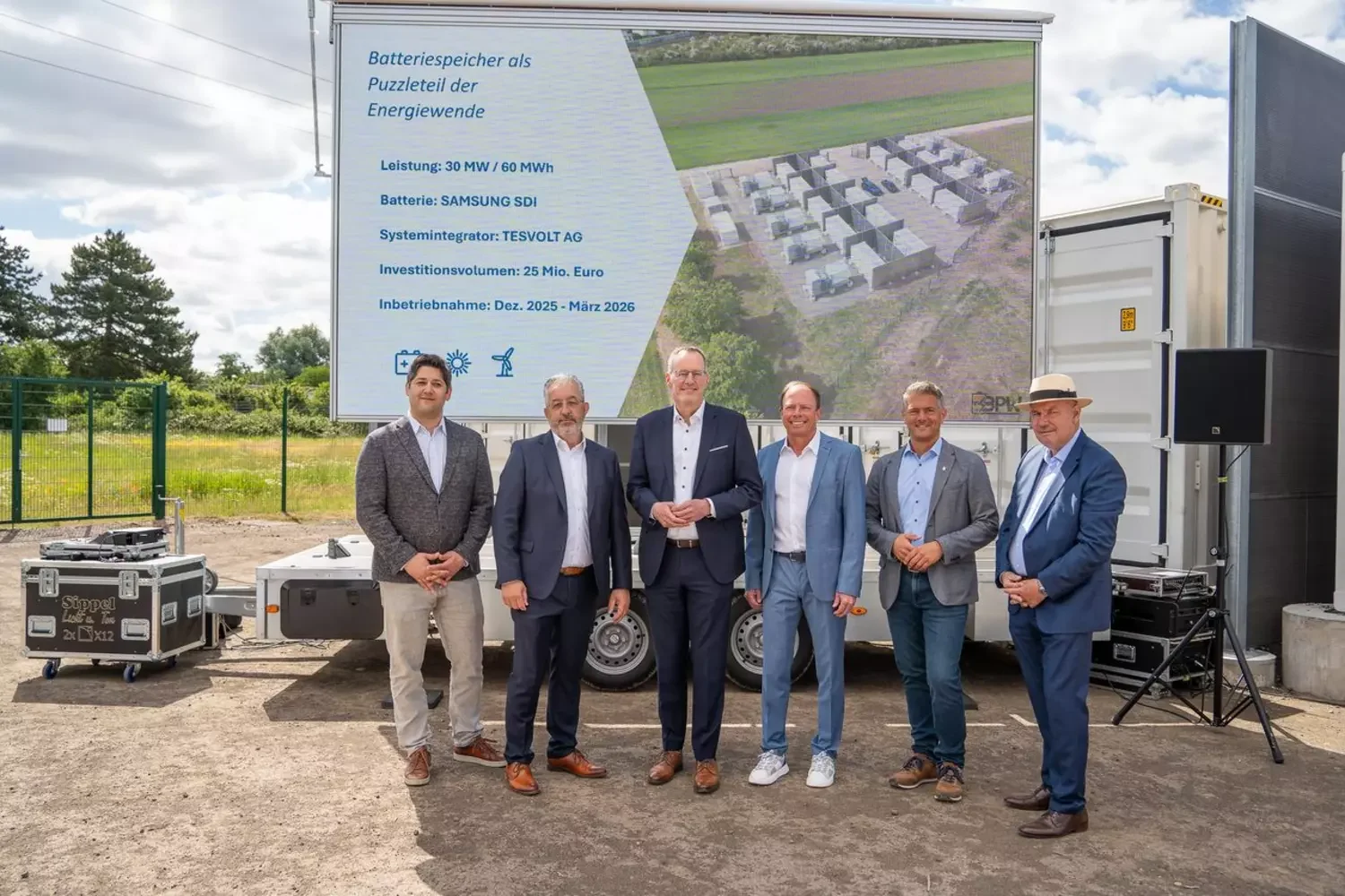 Einweihung des ersten Batteriespeichers in Worms Einweihung des ersten Batteriespeichers in Worms