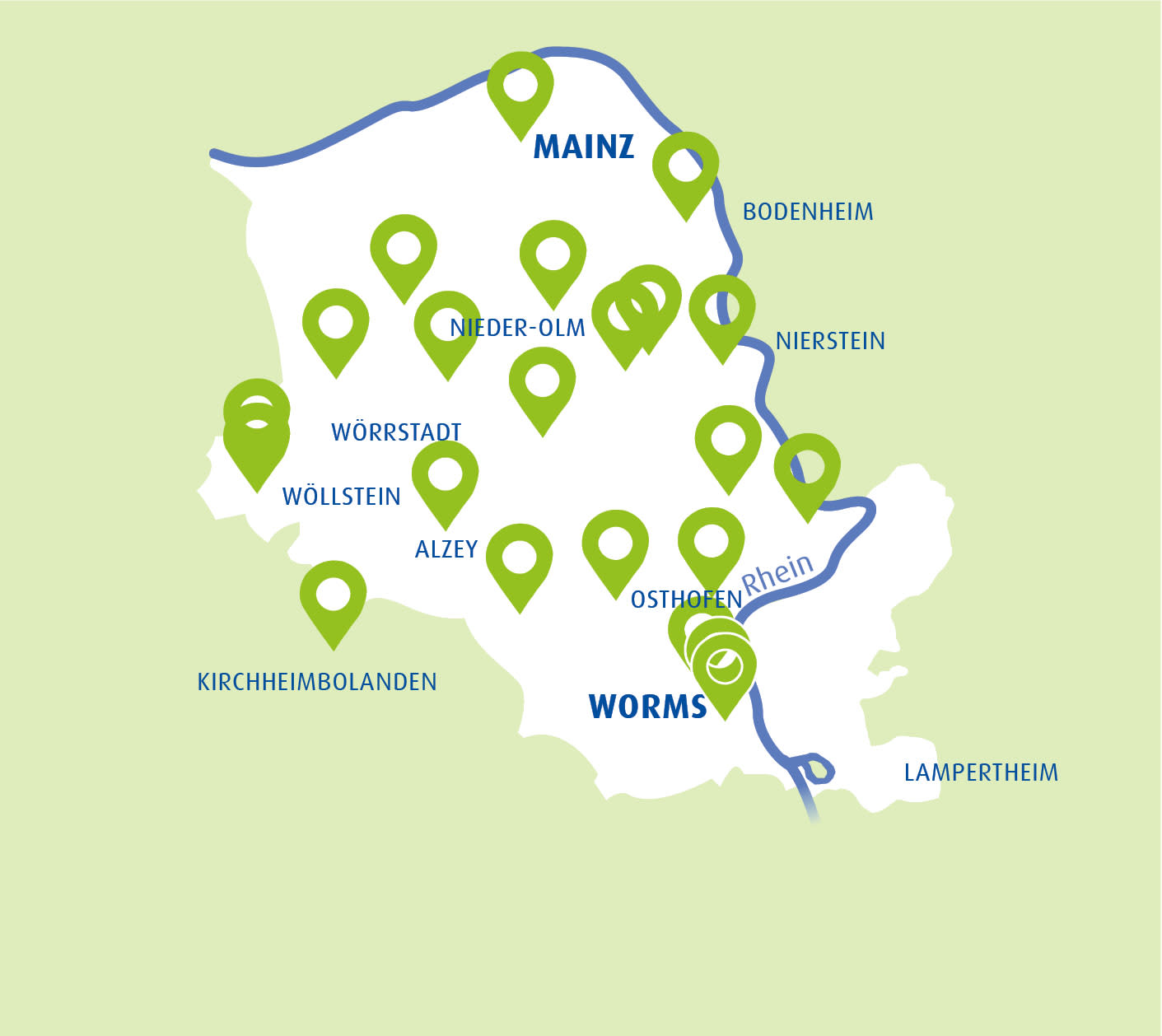 Öffentlichen WLAN Hotspots in Rheinhessen