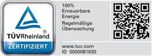 Ökostromsiegel von TÜV