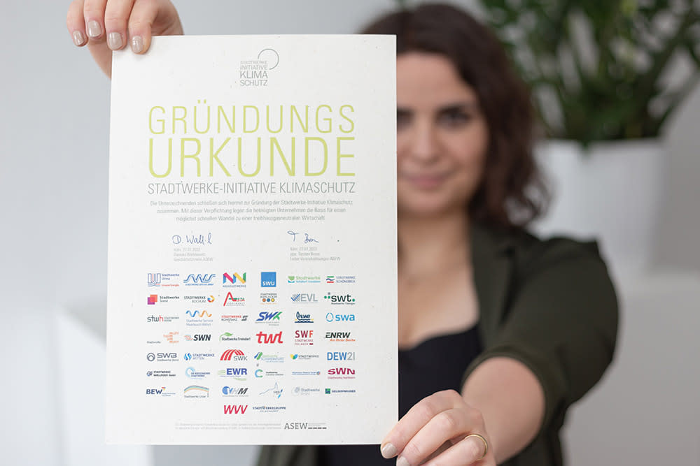 Gründungsurkunde Klimaschutz