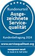 Siegel Ausgezeichnete Servicequalität