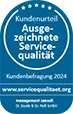 Siegel Ausgezeichnete Servicequalität