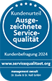 Siegel Ausgezeichnete Servicequalität