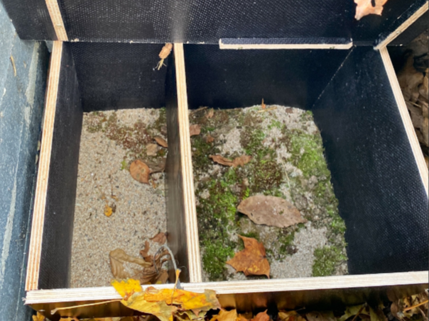 So sieht ein fertiges Igelschalfhaus aus