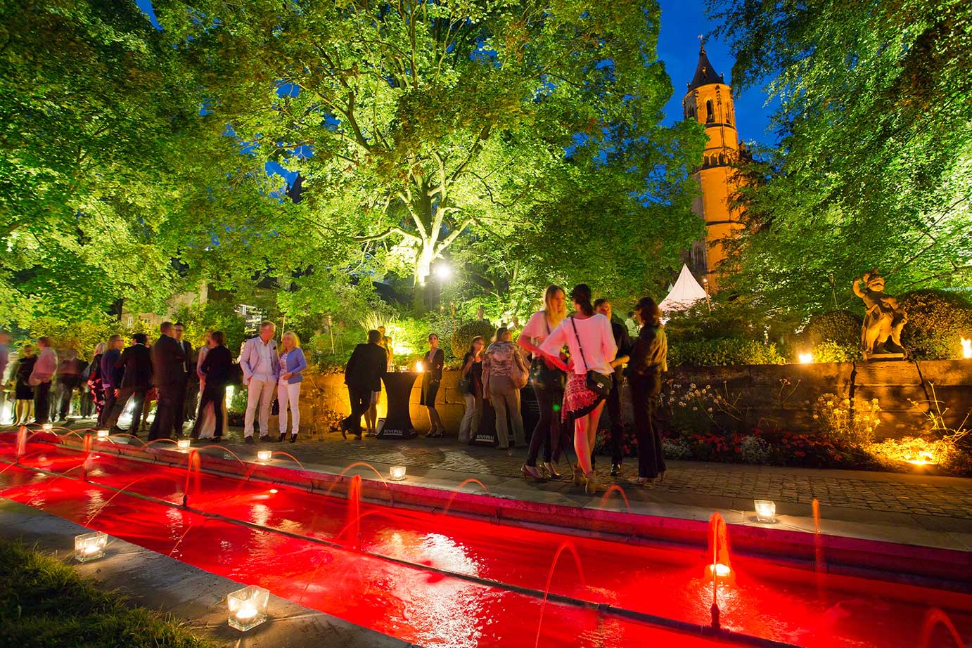 Abendaufnahme der Nibelungenfestspiele 2018
