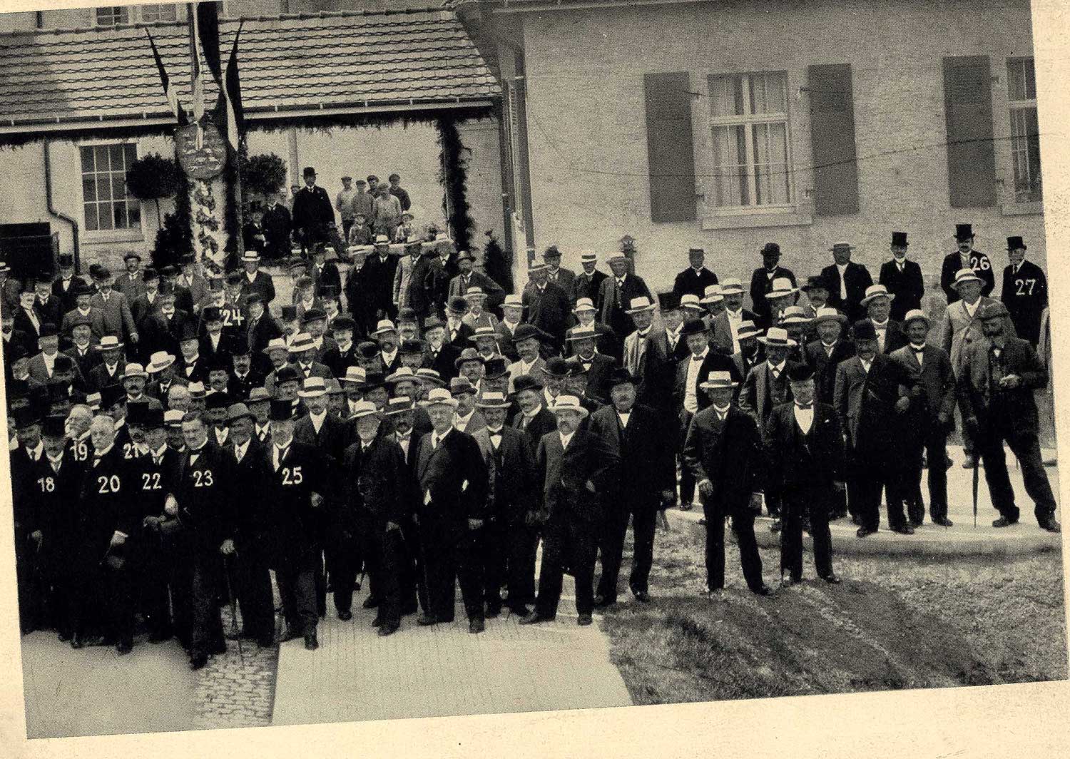 Gründung von EWR schwarz weiß Foto