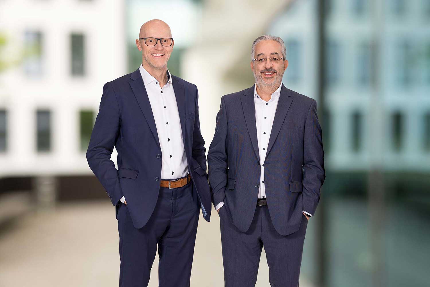 Die EWR Vorstandsmitglieder Dieter Lagois und Stephan Wilhelm