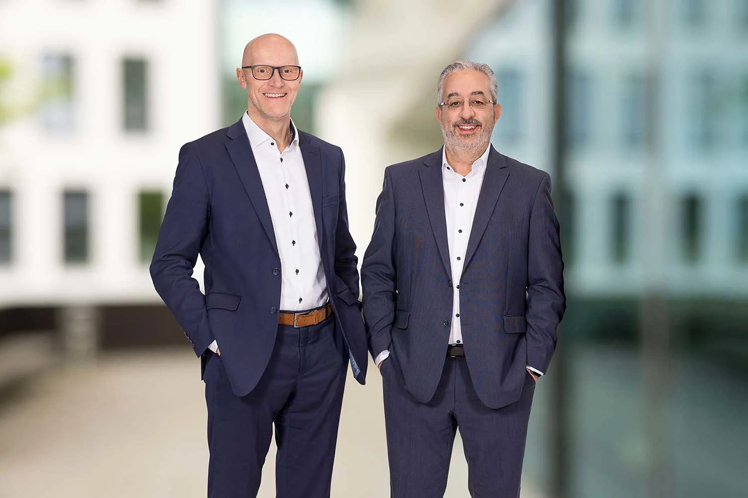 Die EWR Vorstandsmitglieder Dieter Lagois und Stephan Wilhelm