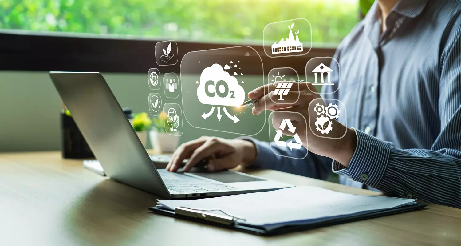 Konzepte zur Reduzierung von CO2-Emissionen, globale Erwärmung und Klimawandel Energieeinsparung, nachhaltige Entwicklung, Tag der Erde. Langfristige Nachhaltigkeit und gesellschaftliche Auswirkungen, keine giftigen Gase