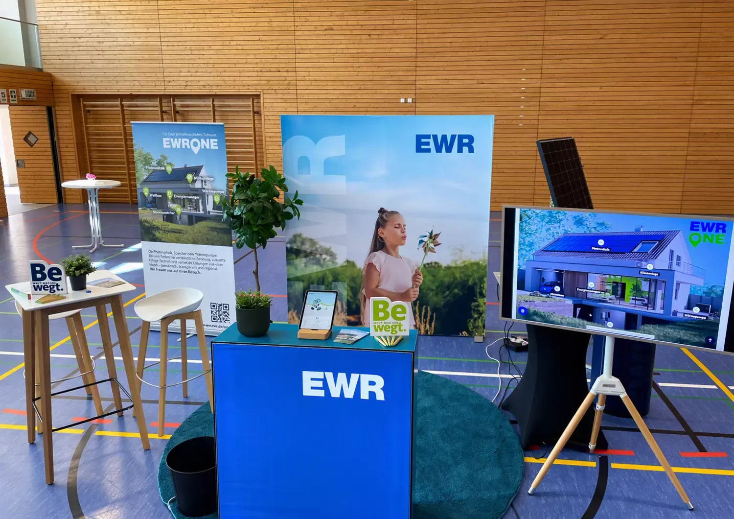 Titelbild EWR One Messestand in der Goldberghalle in Gensingen-Sprendlingen