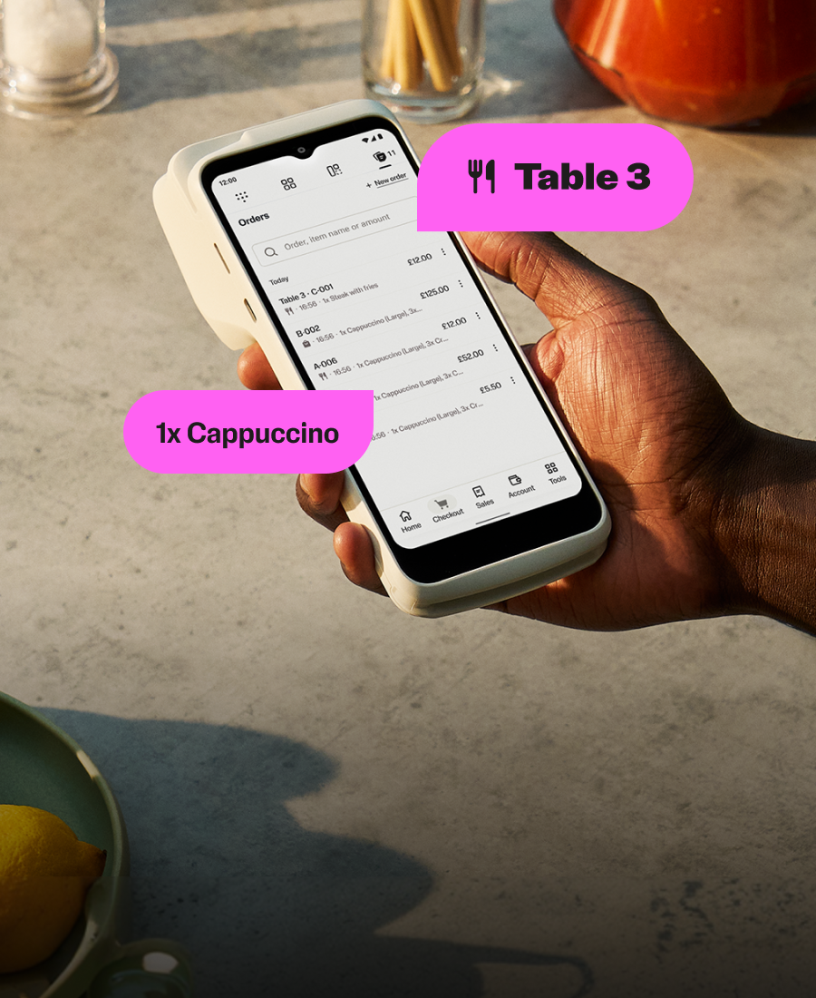 Take orders on the spot, park them for later payment and print order tickets. Keep your service running smoothly and without delays.