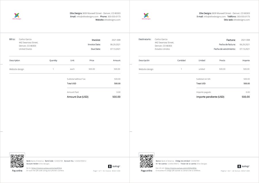 How to Invoice in Spanish | SumUp Invoices