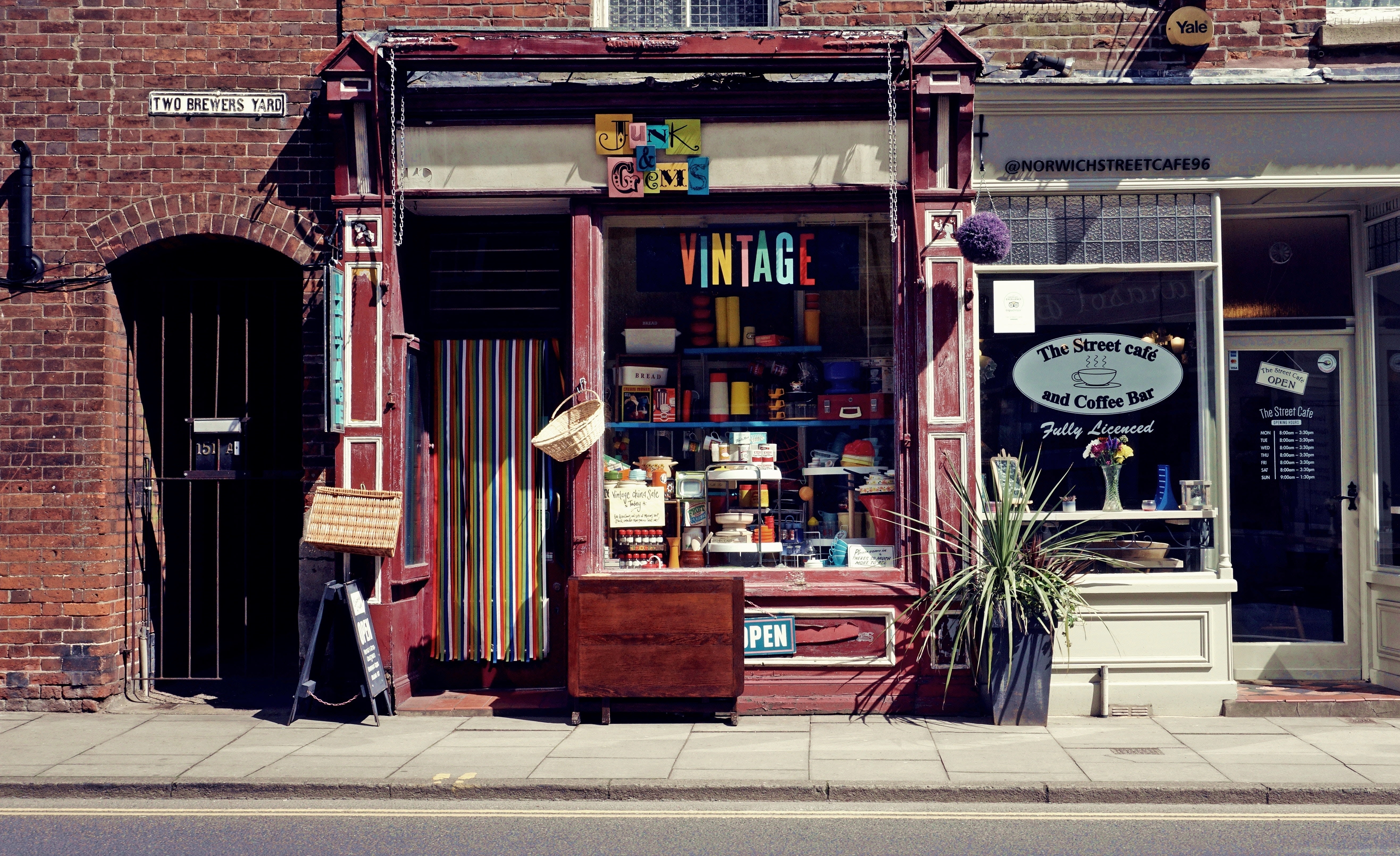 A small business storefront. 