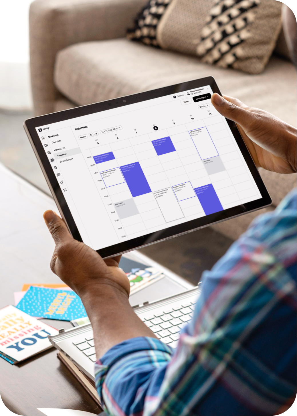 Business types - Product selection - Bookings
