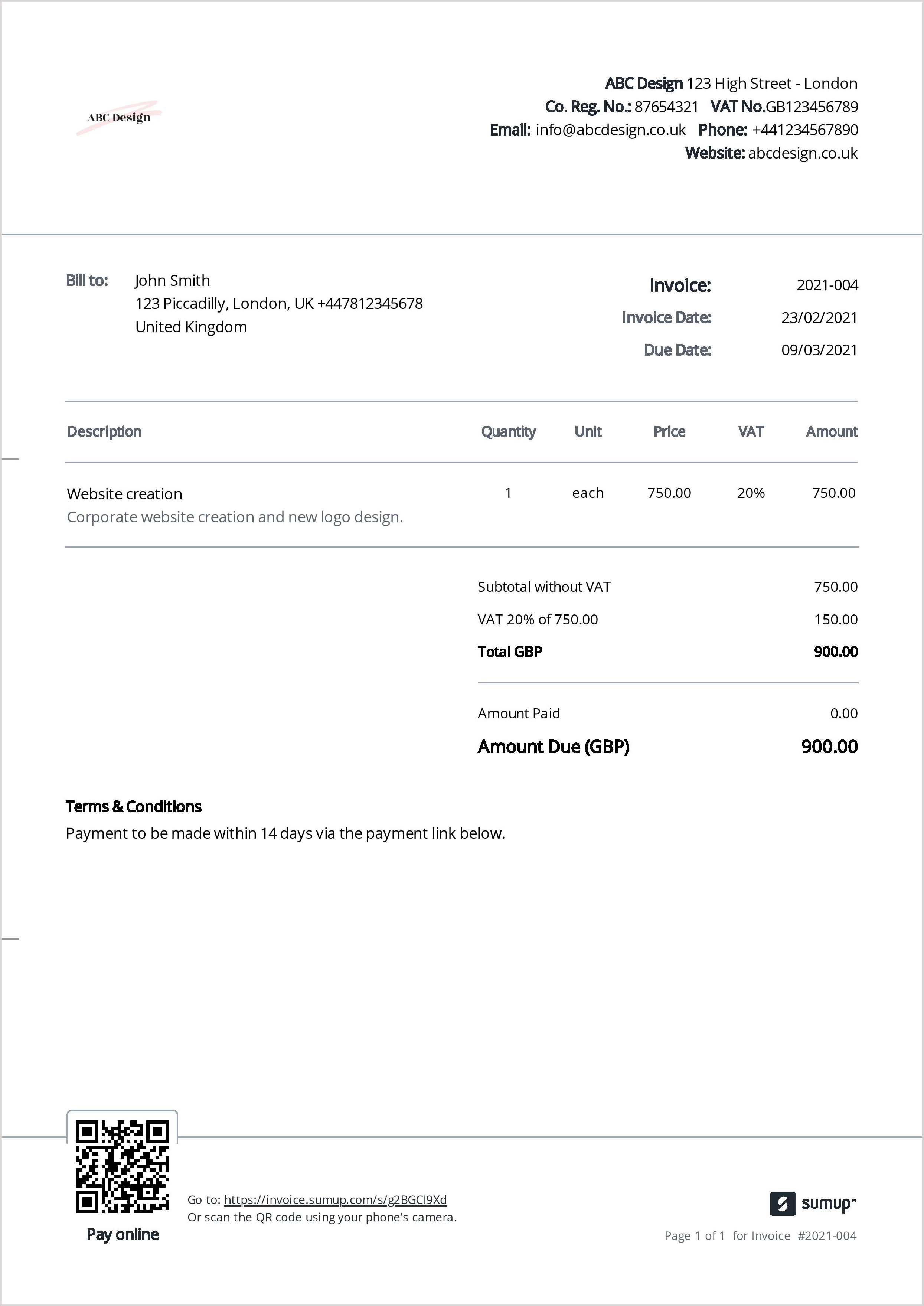 invoice-red-design-template