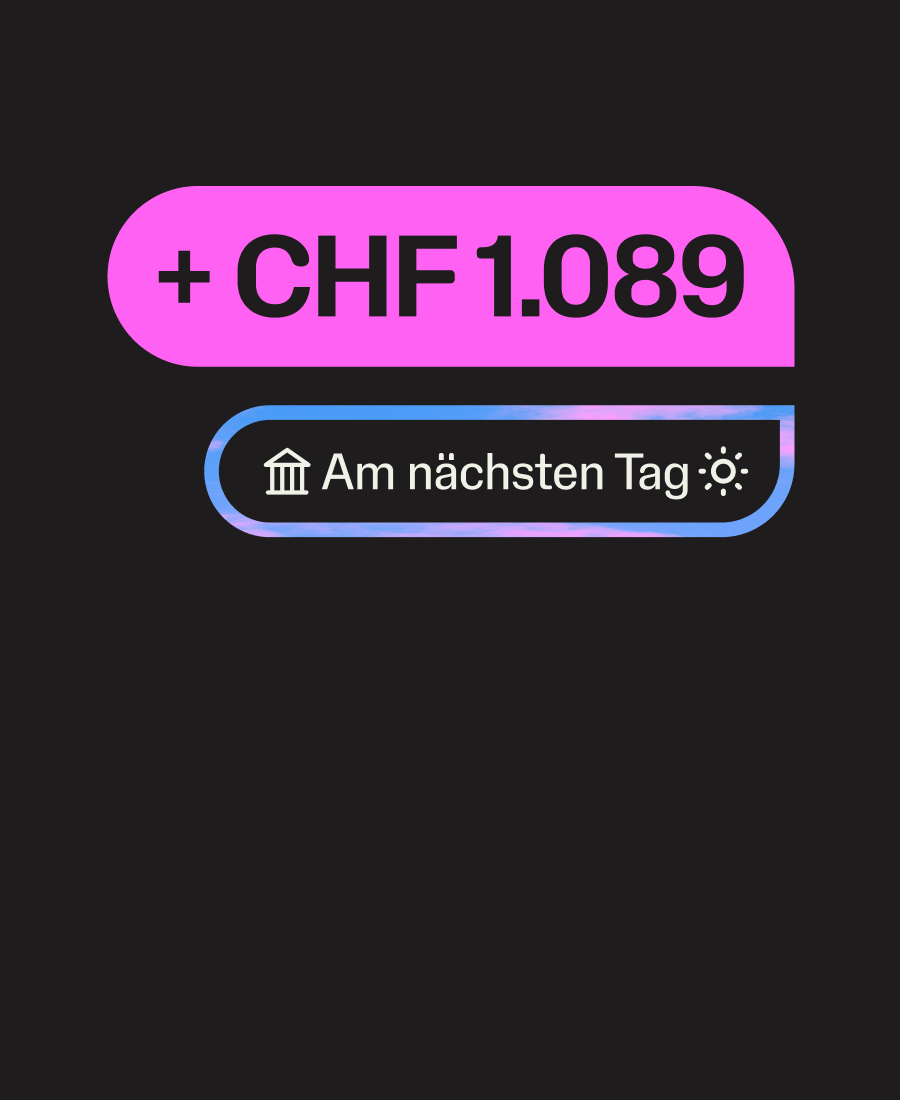 Ihre Einnahmen sind schon am nächsten Werktag auf Ihrem Bankkonto.