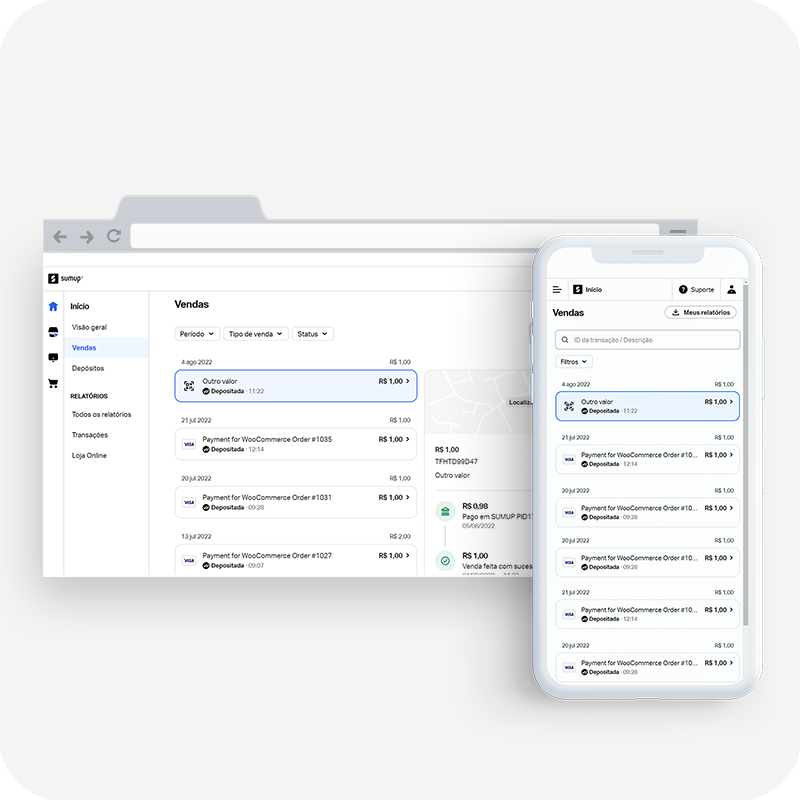 O gateway de pagamento da SumUp oferece uma solução completa para sua loja online