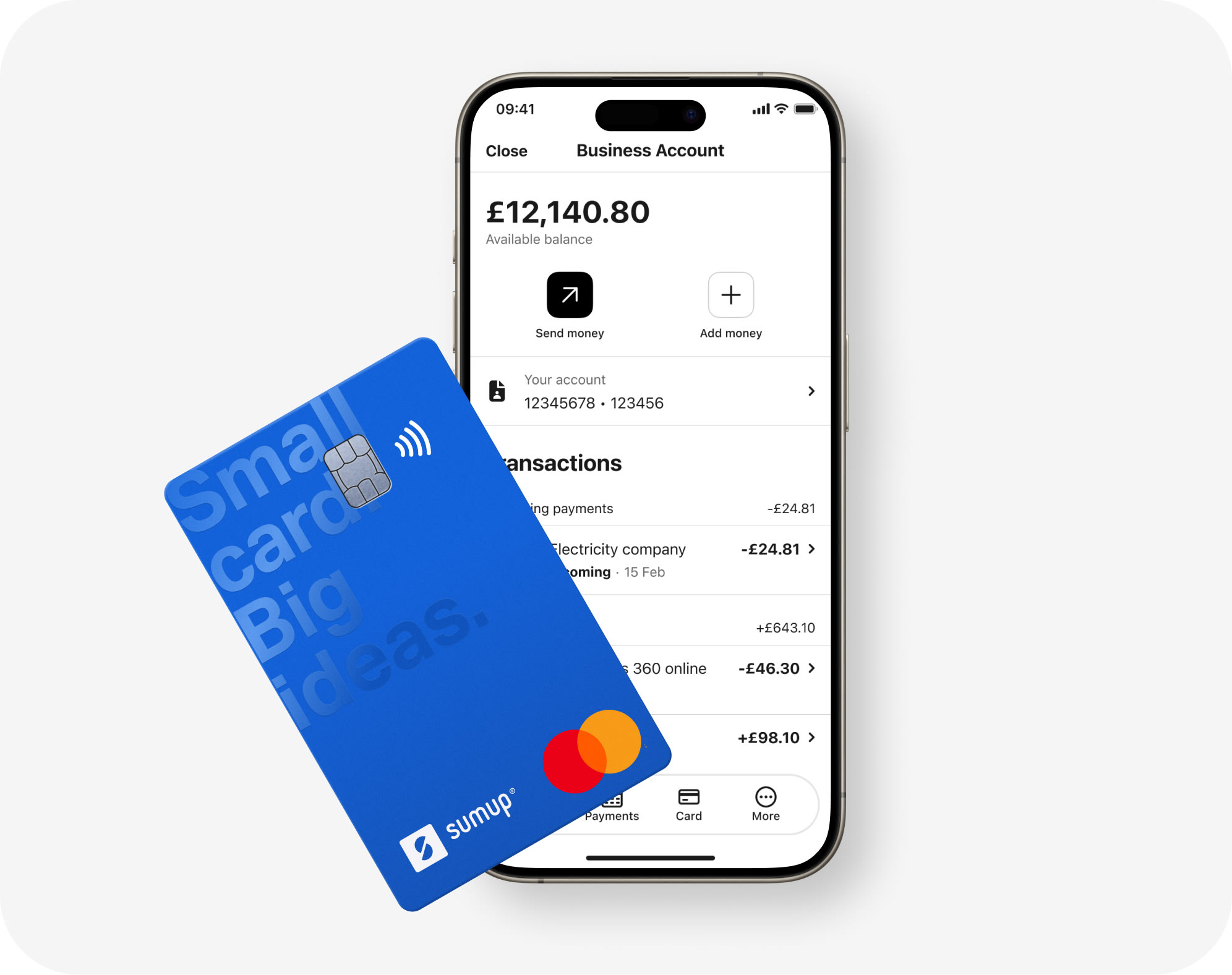 SumUp Air Card Reader - Contactless payment machine