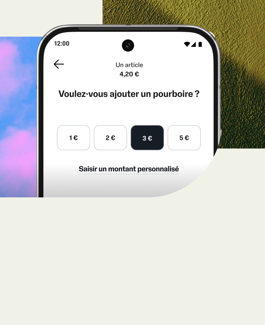Personnalisez les pourboires et envoyez des reçus numériques par QR code, SMS ou e-mail, selon vos préférences et celles de vos clients.