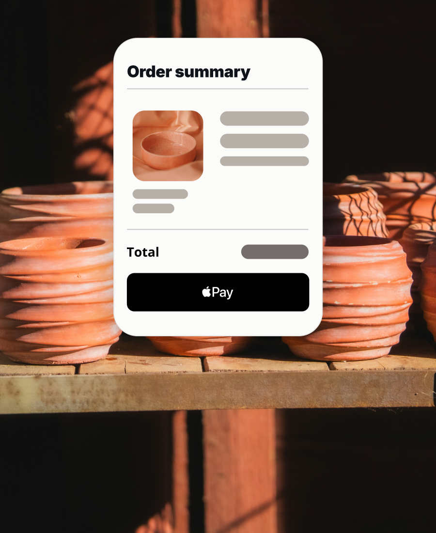 Payment widget on an online store