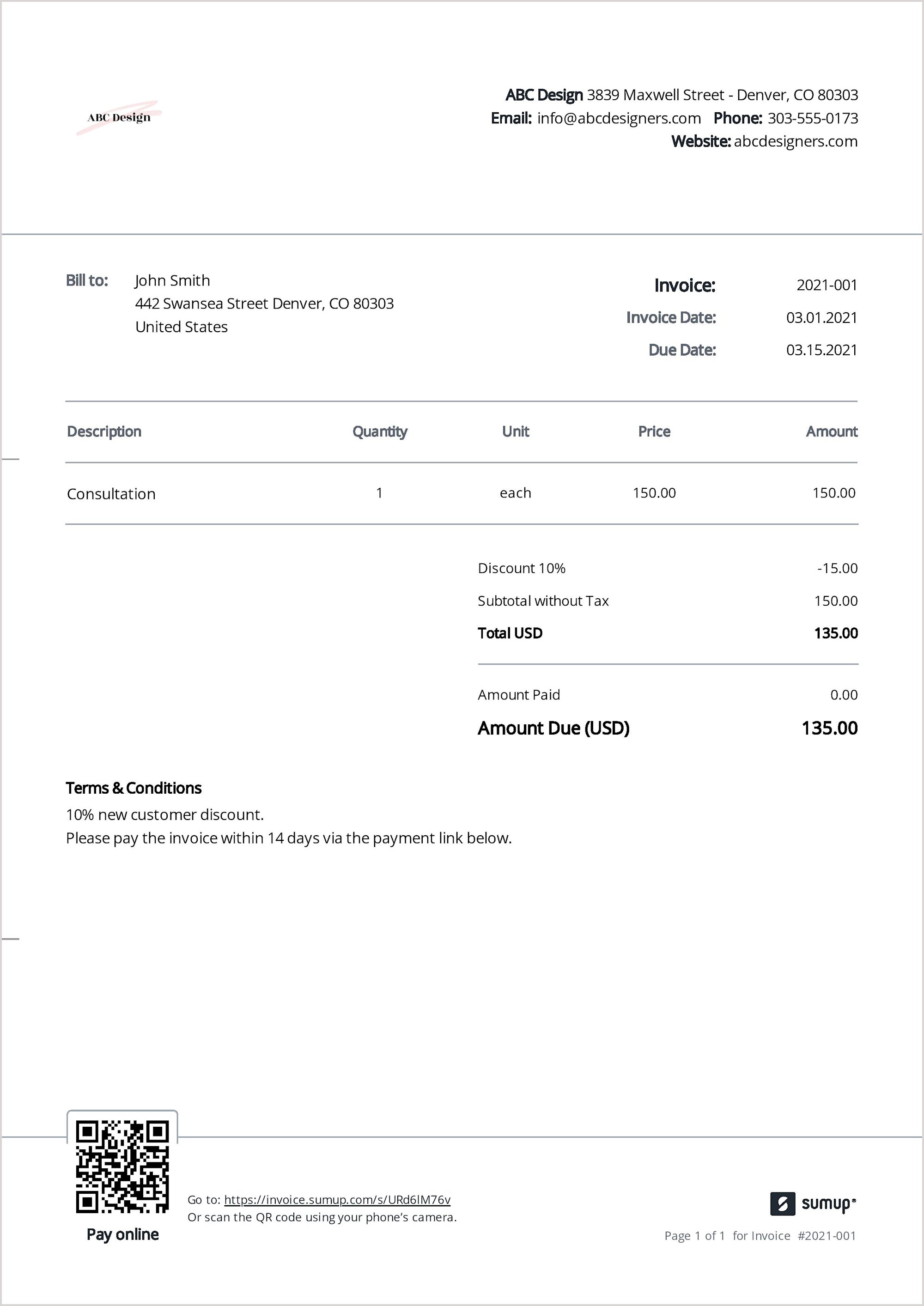 Invoice Templates for Word and Excel | SumUp Invoices