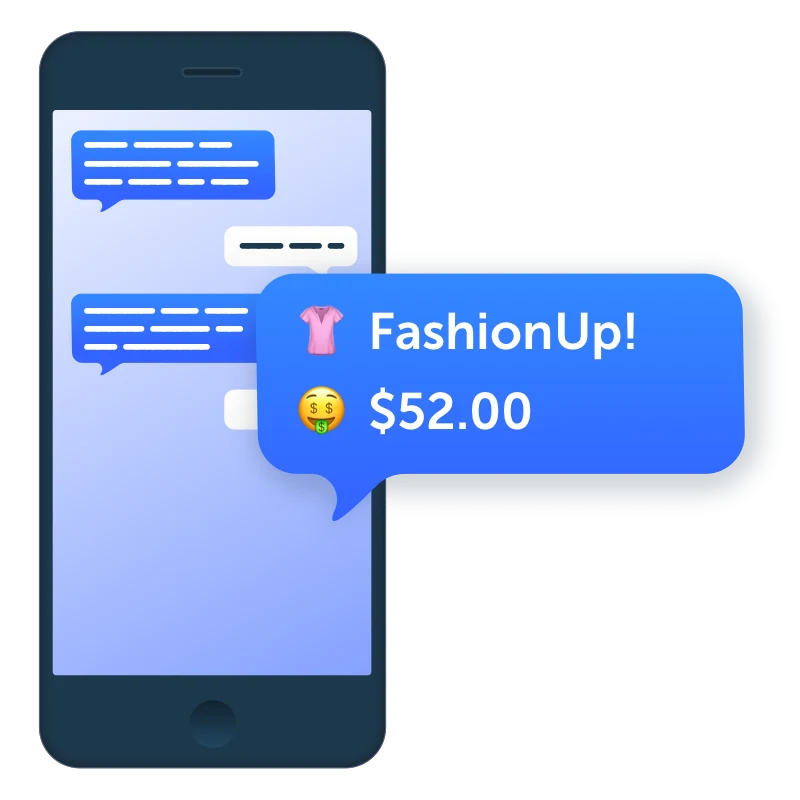 SMS Payments Illustration