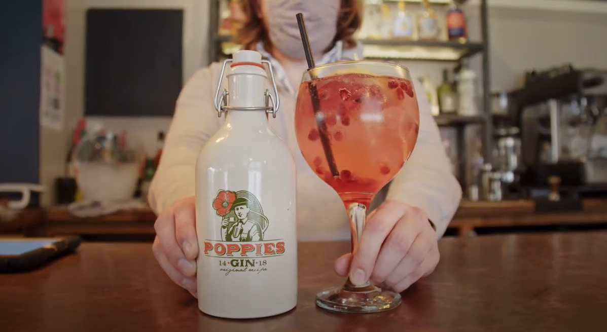 Poppies Gin, exclusively at Ten Green Bottles.
