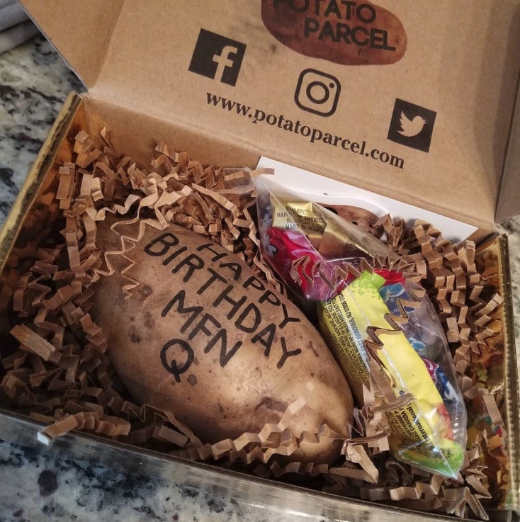 For $14.99, Potato Parcel will send a potato to your friends and family for you.