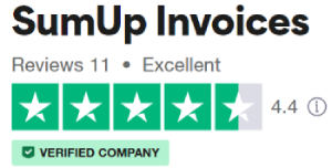 SumUp Invoices Trustpilot score