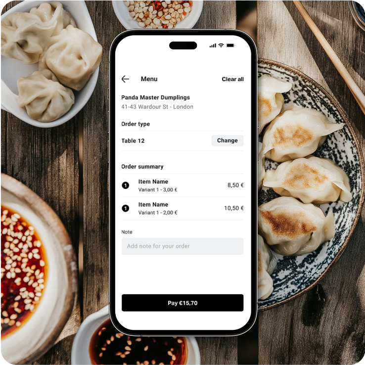 SumUp Order and Pay: table ordering system for restaurants