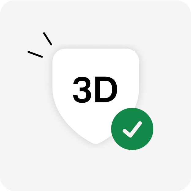 Vain 3D Secure ‑korttimaksut
