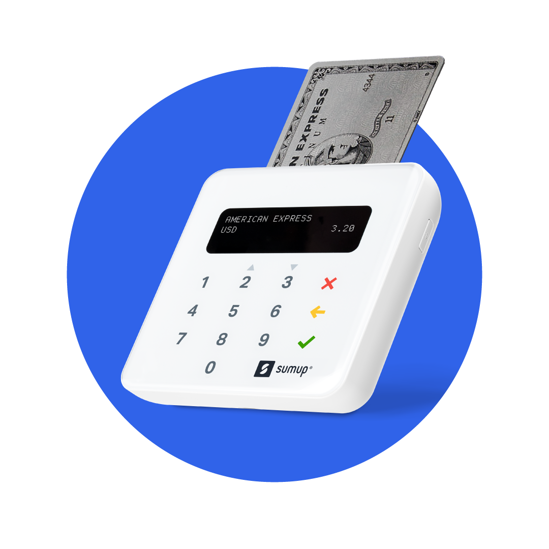 SumUp Solo - Lettore di carte SumUp - POS con touchscreen - Accetta Carte  di Debito, Credito, Apple Pay, Google Pay - Tecnologia RFID NFC - Nessun  Costo Fisso : : Elettronica